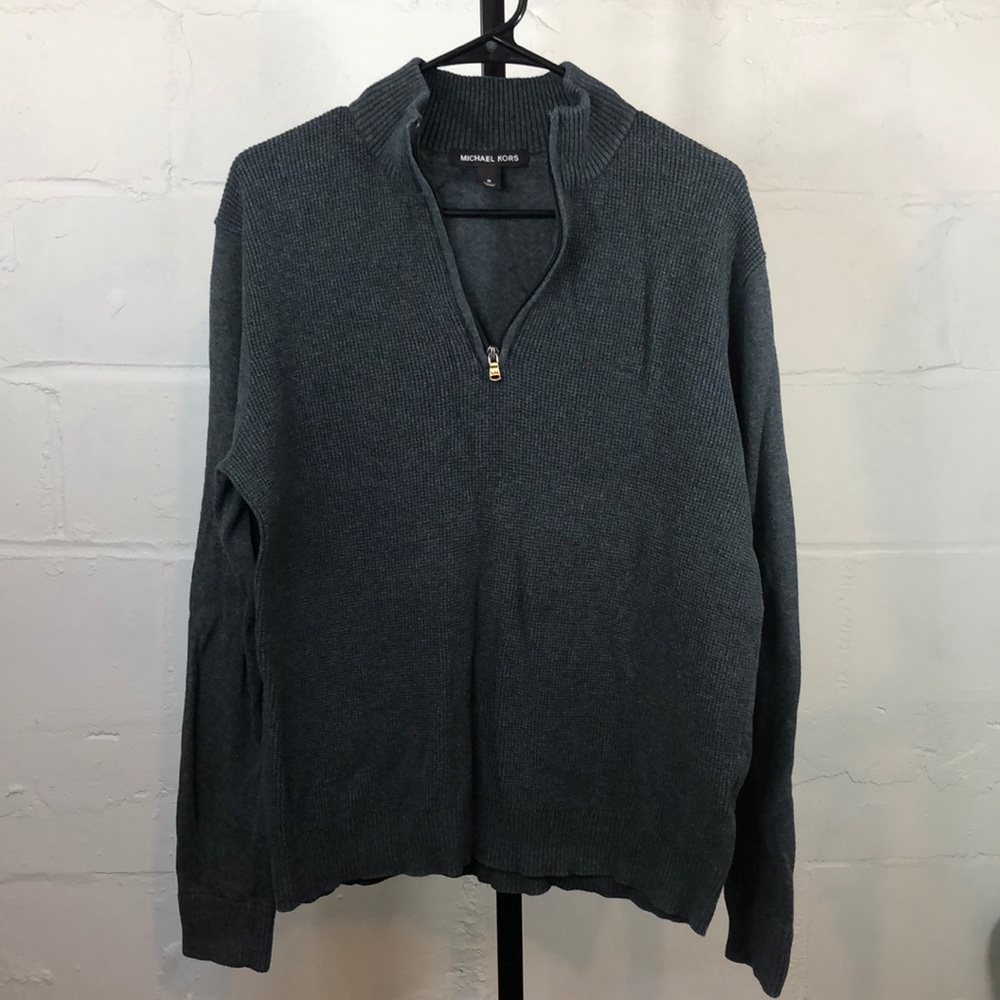 Michael Kors Men’s Pullover Half-Zip Sweater